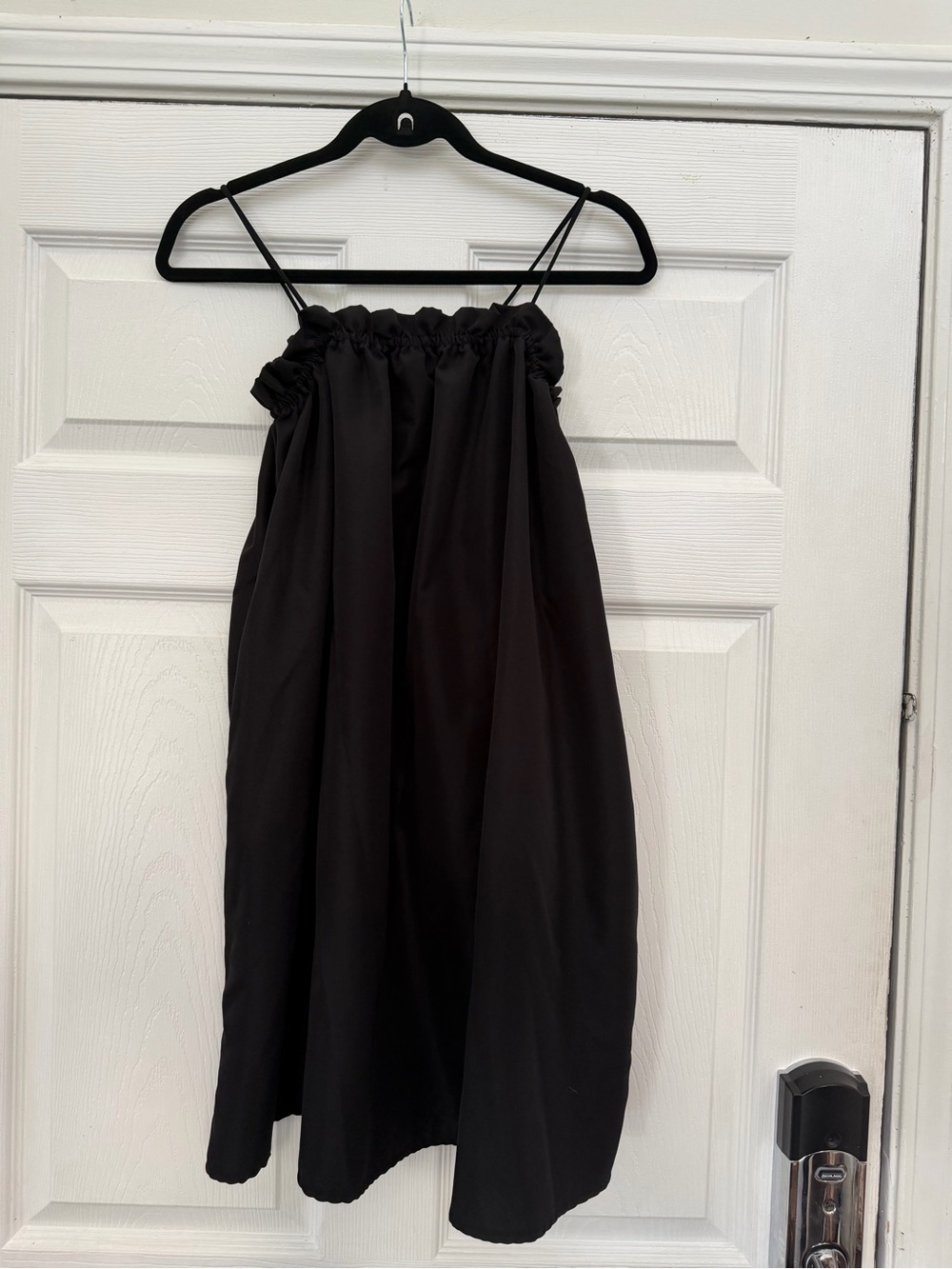 Simple Black Spaghetti Strap Dress